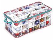 Ornament chest see through 3 tier ornament storage chest with dividers stores 54 ornaments!