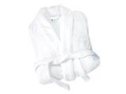 Velura Robe White L XL womens robe men s robes