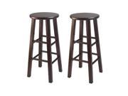Winsome 29 Inch Square Leg Bar Stool Set of 2