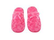 Rose Peddle Fleece Slipper Hot Pink Memory Foam Women Slippers Size 9 10
