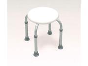 Bath Stool Round White