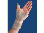 Carpal Tunnel Brace w Thumb Spica Right Beige X Large