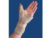 Carpal Tunnel Brace w Thumb Spica Right Beige Medium