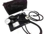Aneroid Blood Pressure with Dual Head Stethoscope Black