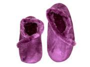 Women s Slippers Fur Lined Suede Purple Large