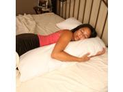 L Side Sleeper Pillow White Long L body pillows for comfort pregnant women