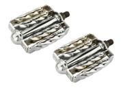 Double Twisted Lowrider Bike Pedals 1 2in Chrome