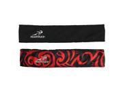 CLOTHING HEADBAND H S REVERSIBLE RED BLK TRIBAL