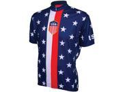 World Jerseys Retro USA Cycling jersey red white blue large