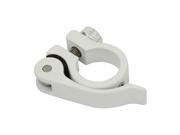 Alloy Quick Release Bike Seat Post Clamp 25.4mm White
