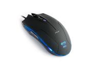 E 3lue Cobra EMS109BK High Precision Gaming Mouse with Side Control 1600dpi