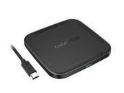 USB C Fast Wireless Charger CHOETECH Fast Charge Wireless Charger Charging Pad USB A to C Cable Included for Samsung Galaxy S7 S7 Edge and Other Qi Enabled