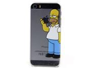 High quality IMD Print Simpson Cartoon Pattern Hard Back Case Cover for iPhone 4 4S with Free Screen Protector