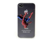 Cool IMD Print Spider Man Pattern Transparent Hard Back Case For iPhone 5 5S with Protective film