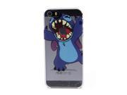 Cute Cartoon eat apple Stitch Pattern Hard Back Case For iPhone 5 5S