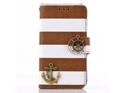 For Samsung Galaxy S3 MINI I8190 Pirate Ship Stripe Rainbow Wallet Stand Card Slots Leather Case Cover High Quality