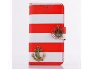 For Samsung Galaxy S3 MINI I8190 Pirate Ship Stripe Rainbow Wallet Stand Card Slots Leather Case Cover High Quality