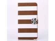 For Iphone 6 Plus 5.5 inch Case 3D Camellia Rainbow Stripe With Wallet Stand Card Slots Leather Case Cover Drop Shipping
