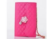 For Apple Iphone 5C 3 Folding Leather Case With Stand Wallet Card Slot Camellia Crystal Luxury Bag Case For iPhone 5C Case Cover