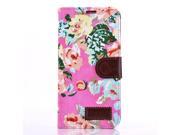 Shivering Flower Cases For Samsung Galaxy S5 With Stand Card Slots Leather Buckle Flip Cover Shell Soft Silicone Sleeve Case