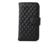 Flip Sheepskin Case For iphone 6 plus 5.5 Argyle Lambskin Magnetic Buckle Leather With Stand Card Slot Wallet Pouch Grid Case