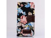 Retro Rose Shivering Flower Case For Apple Iphone 5c With Stand Card Slots Leather Buckle Flip Case Soft Silicon Sleeve Pouch cases high quality bags case