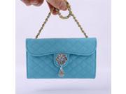 For Samsung Galaxy S3 i9300 Leather Case 3 Folded Wallet Card Slot With Stand Diamond Flower Buckle Metal Chain Luxury Bag Case Hot Sale High Quality!!!