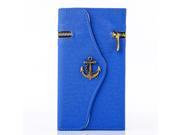 Pirate Anchor Zipper Flip Leather Case For Iphone 6 4.7 Portable Card Money Slot Wallet With Stand Cover Shell High Quality! Drop Shipping For Apple Iphone 6