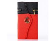 Pirate Anchor Zipper Flip Leather Case For Samsung Galaxy Note3 N9000 Portable Card Money Slot Wallet With Stand Cover Shell For Galaxy NoteIII cases