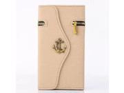 Pirate Anchor Zipper Flip Leather Case For Samsung Galaxy S5 N9600 Portable Card Money Slot Wallet With Stand Cover Shell For Galaxy S5 cases