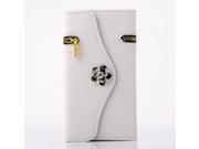 For Samsung Galaxy Note4 N9100 Diamond Camellia Zipper Pattern Purse Clutch Leather Case Flip Wallet Cover With Card Slots Drop Shipping Hot Sale For Galaxy No