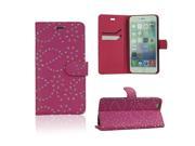 For iphone 6 Plus 5.5 Diamond Palace Flower Pattern Horizontal Flip Leather Case with Credit Card Slots Holder for iphone 6plus 5.5inch Hot!!!