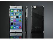 AIYZE For iPhone 6 Case 4.7 Inch for Apple Fashion Back Case Slim Leather Wallet Cover with Credit Card ID Holders Screen Protection Film Black