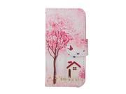 AIYZE Cartoon Printing PU leather Stand Case for iPhone5 5S Protective Shell with Wallet bag Card Holder Soft Back Cover.