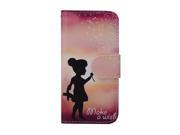 AIYZE Cartoon Printing PU leather Stand Case for iPhone5 5S Protective Shell with Wallet bag Card Holder Soft Back Cover.