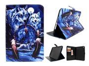 AIYZE Cartoon Printed PU Leather Flip Case for iPad Air iPad 5 Case Stand Cover with Wallet Bag Card Holder TPU Back Cover inside