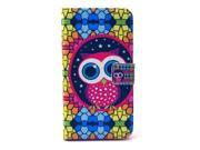 AIYZE Case for Samsung Galaxy S6 Edge Premium PU Leather Flip Wallet Card Slot and Kickstand Design TPU Case Cover [Beautiful Pattern] Masonry owl