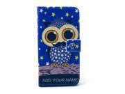 AIYZE Case for Samsung Galaxy S6 Edge Premium PU Leather Flip Wallet Card Slot and Kickstand Design TPU Case Cover [Beautiful Pattern] stars owl