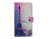 AIYZE Case for Samsung Galaxy S6 Edge Premium PU Leather Flip Wallet Card Slot and Kickstand Design TPU Case Cover [Beautiful Pattern] Signature Eiffel Tower in