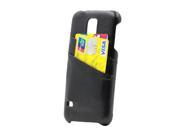 Galaxy S5 Case AIYZE Protector Samsung Galaxy S5 Case Premium Genuine Leather Wallet Case with Credit Card ID Holder black