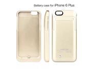 For Iphone 6 Plus 5.5 Inch Power Case Slim Backup External Portable Charger Case 4200mah Rechargeable Battery Extended Case with Pop our Video Viewing Stand Re
