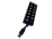 Mmnox UH045B Black 13 USB Hub