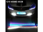 2 pcs*45cm 1210 45SMD Car Styling LED Soft Waterproof Strip Light Decorative Lamps