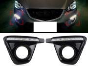 2 Pcs Set Reliable Quality New Car Styling Durable Daytime Running Lights DRL 6 LED With Dimmer Function For MAZDA CX 5 CX5 Mazda cx5 cx 5 Color White