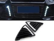 Newest Best Quality 2 Pcs Set Car Styling LED DRL Assembly For Ford Focus 3 Fog Daytime Running Lights Without Dimmer Function Fog Driving Lights Color White