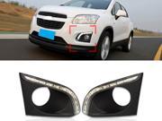 2 Pcs Set Brand New Durable High Quality 10 LED Styling DRL OEM Daytime Running Lights Fog Driving Lights For Chevrolet TRAX 2013 Present Color White Without Tu
