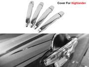 4 pcs lot Accessories Sliver Door Handle For Toyota Highlander Third Generation 2013 Car Styling Decoration ABS Trim Chrome Plated Cover Stickers