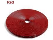 8 Meters Set Universal Car Wheel Trim Alloy Wheel Arch Protector Rim Hub Tire Sticker Decorative Styling Strip Guard Care Covers Auto Accessories Color Red