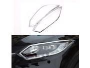 2 Pcs Set ABS Front Headlight Lamp Cover Car Trim Fit for Honda HRV HR V Vezel 2014 2015 2016 Decorative Garnish Accessories