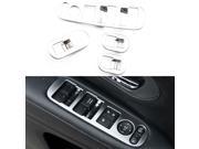 ABS Trim Window Switch Control Glass Lift Panel Cover Silver Decorative Protection Accessories For Honda HR V HRV Vezel 2014 2015 Pack of 4